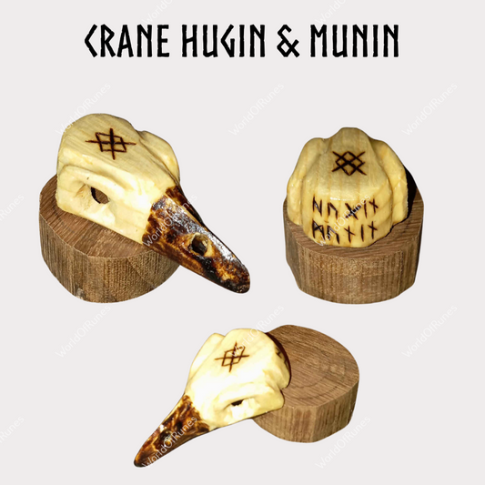 Pendentif crâne de corbeau